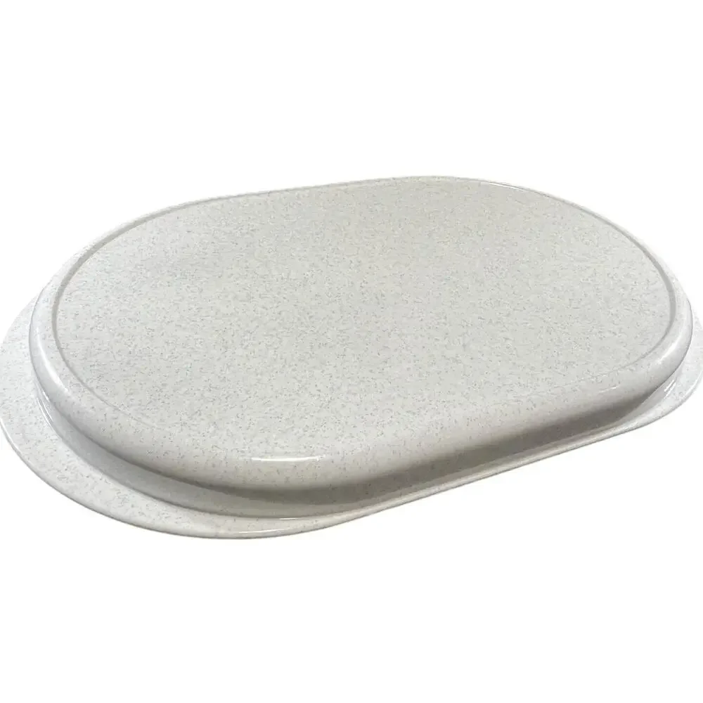 Tupperware Preludio Serving Tray Fireworks Speckled Oval Platter 2016 Vintage